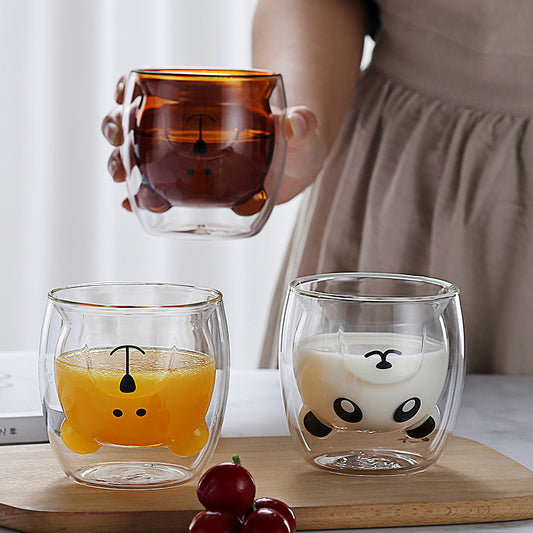 Double-Layer Glass Cup: Love Gift for Hot Chocolate