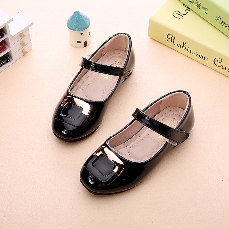 Girls' Single Shoes With Soft Sole Scoop Shoes