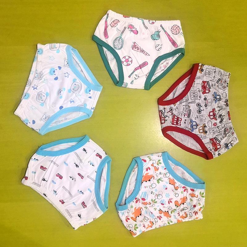 Baby 5 Pieces/Lot Panties Children 100% Cotton  underwear for boys 2 to 5 years old kids clothing