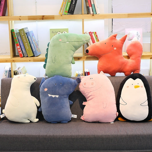 Soft Forest Animal Plush Pillows: Adorable Stuffed Toys for Kids