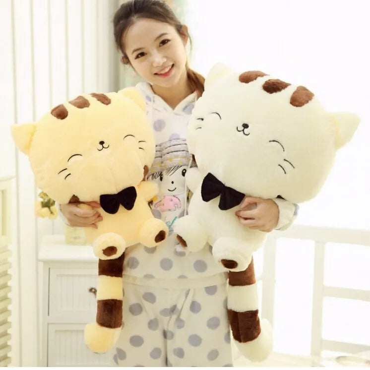 45CM Lovely Big Face Smiling Cat Stuffed Plush Toys Brinquedos