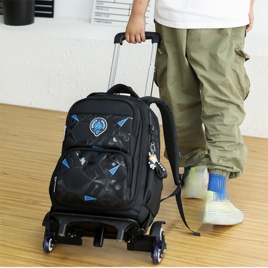 Waterproof Rolling School Bags: Detachable & Wheeled!