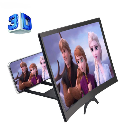 12-Inch Curved Phone Screen Amplifier with HD 3D Video