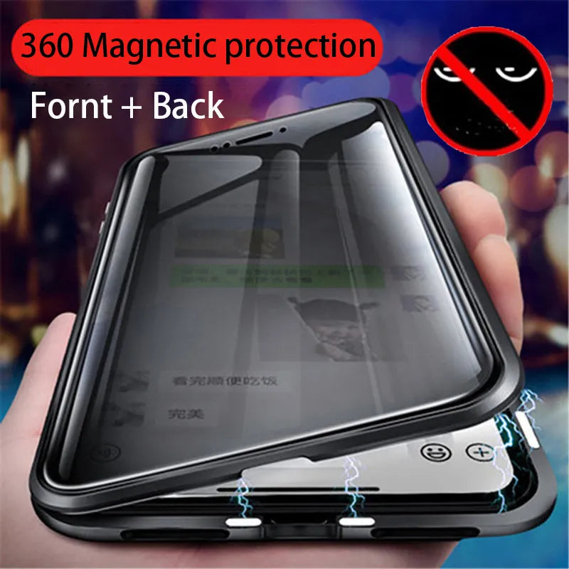 Privacy Magnetic Metal Case: Samsung Galaxy Protection
