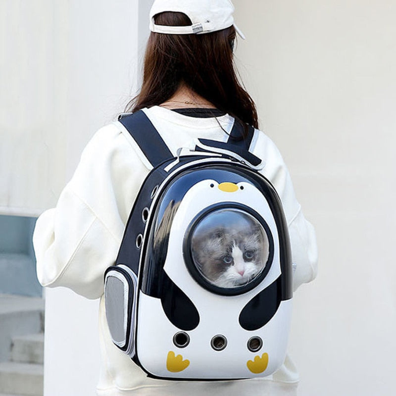 🐱 Cartoon Cat Backpack Carrier: Travel in Style with Your Feline Friend! 🐾🎒