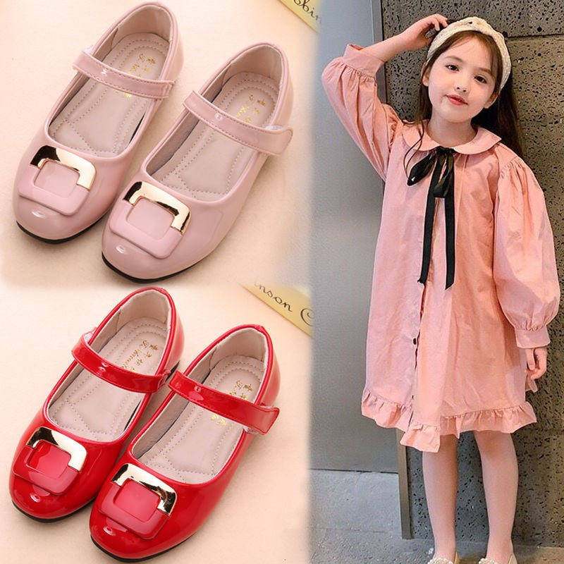 Girls' Single Shoes With Soft Sole Scoop Shoes