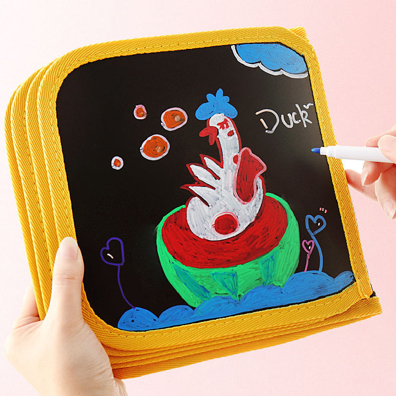 Children's Portable Drawing Book Blackboard Album Early Education Gift