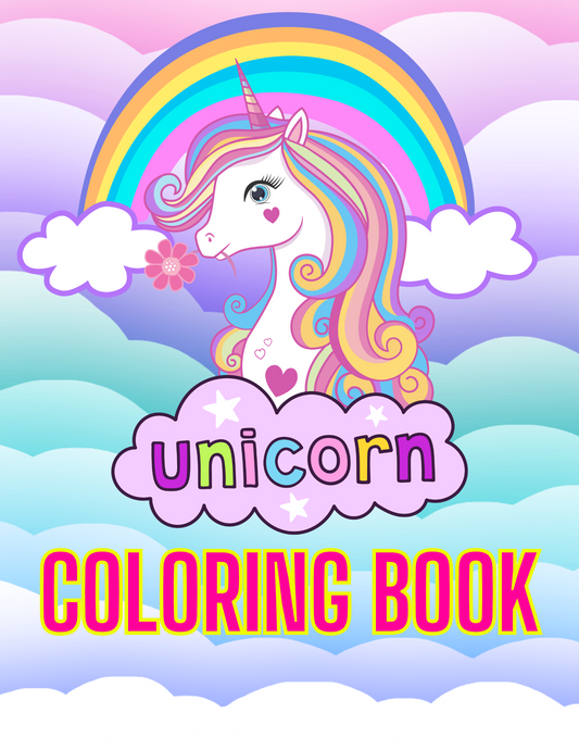 Unicorn Alphabet Coloring Book